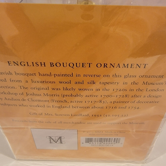 Bnib Mma English Bouquet Ornament. - Picture 3 of 4